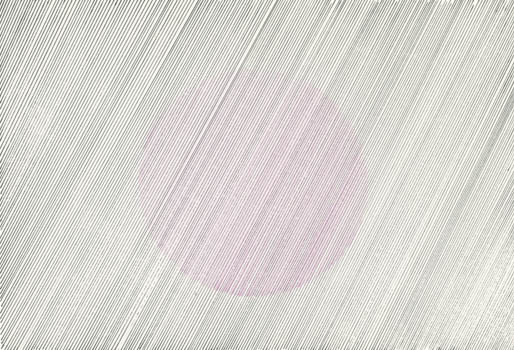 Pink circle with grey diagonal lines - abstract geometric art